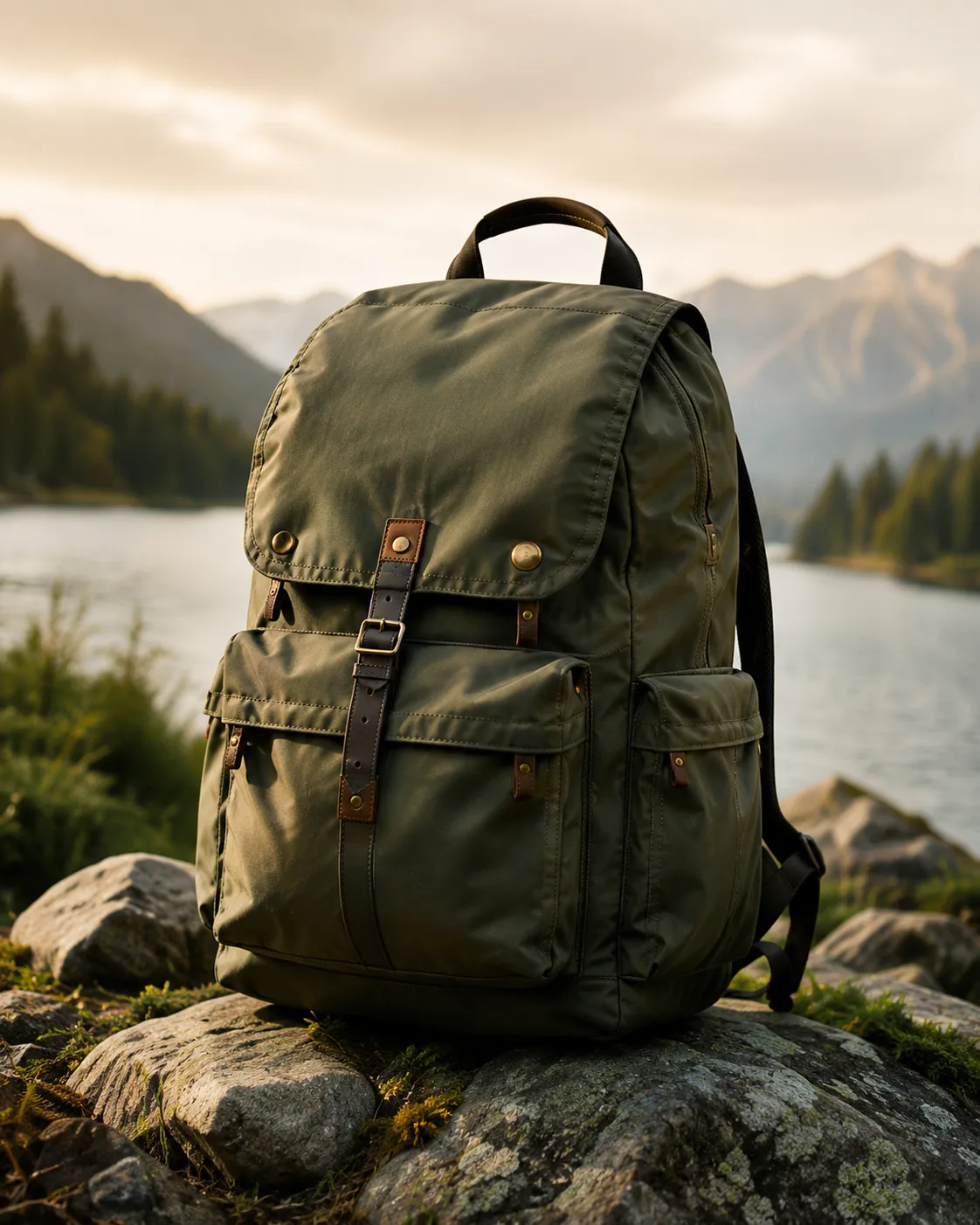 AI product photo — outdoor backpack